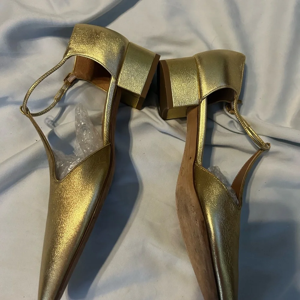 Emme Parsons Elegant Gold Women Shoes - Picture 3 of 4